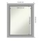 Petite Bevel Wall Mirror, Peak Polished Nickel Narrow Frame